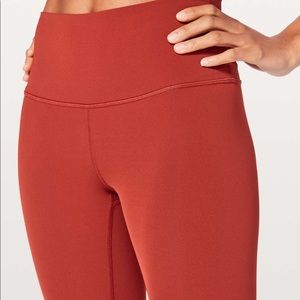 Lululemon wonder unders; burnt orange